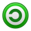 Icono Copyleft en Verde