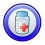 Icono Pomo de Medicina en Azul